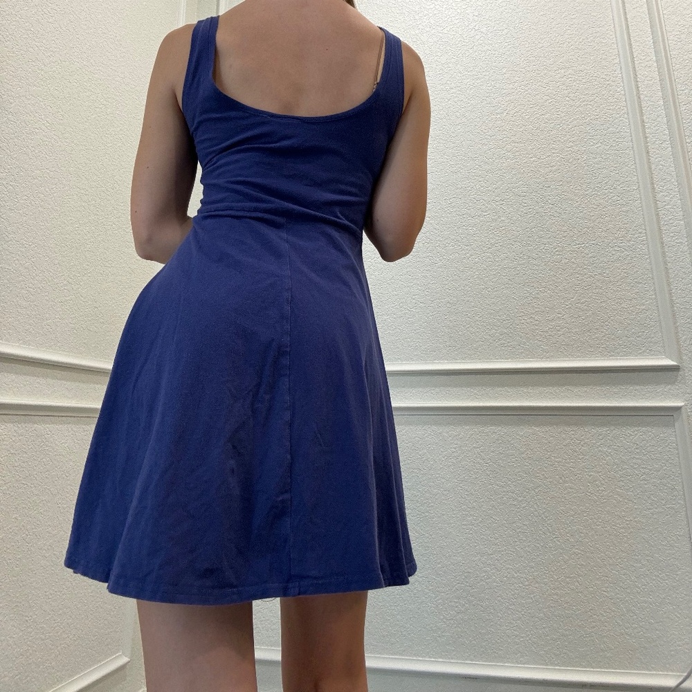 Royal Blue Scoop Mini Dress - Picture 3 of 5